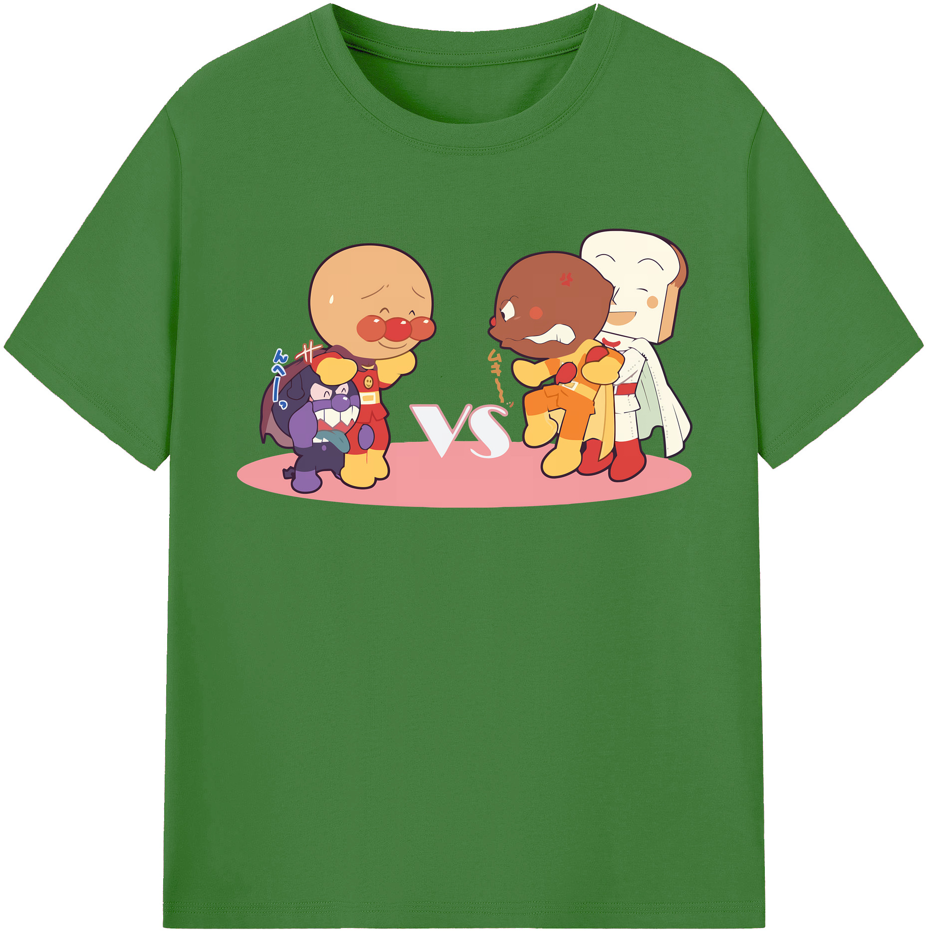 （画像用） アンパンマン Anpanman レディースカジュアルプリントTシャツ（綿100％）